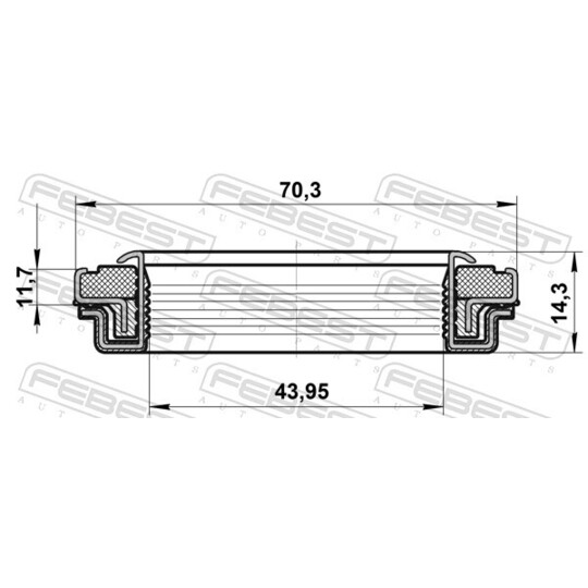 95RCW-44701214X - Shaft Seal, transfer case 