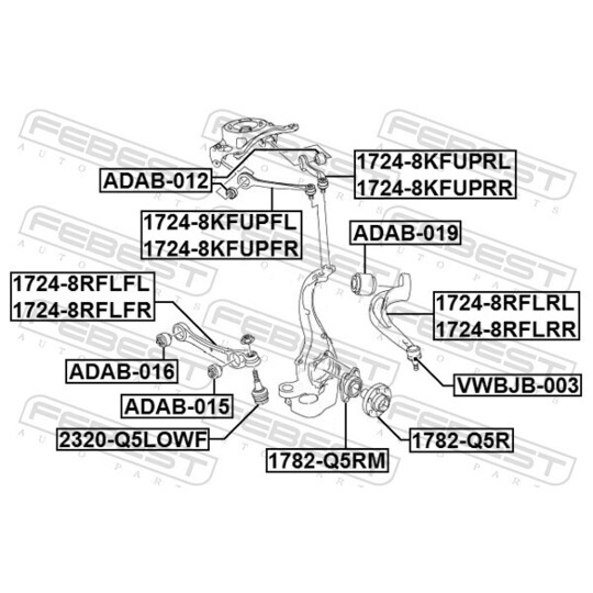 1724-8RFLRR - Track Control Arm 