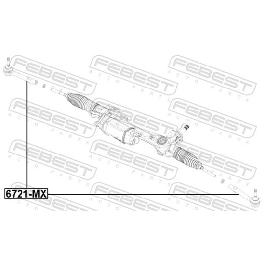 6721-MX - Tie rod end 