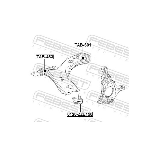 TAB-601 - Control Arm-/Trailing Arm Bush 