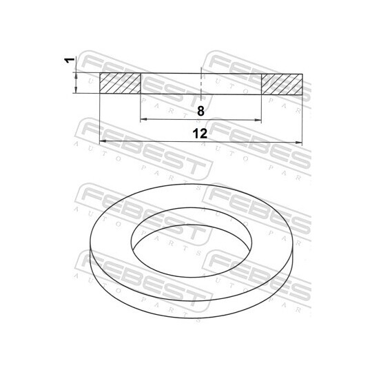 88430-081210A - Seal Ring, oil drain plug 