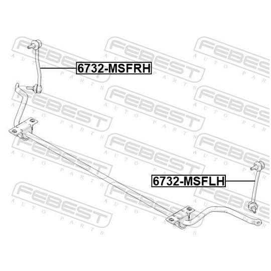 6723-MSFLH - Rod/Strut, stabiliser 