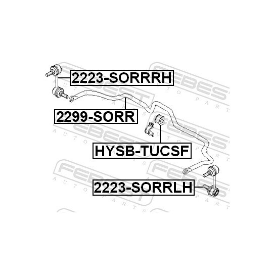 2299-SORR - Krängningshämmare, chassi 