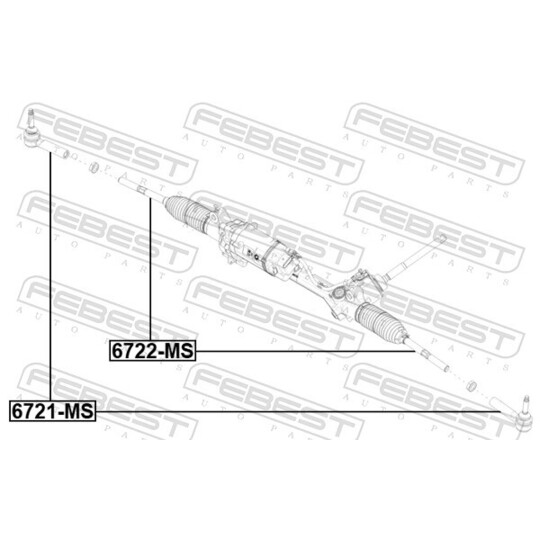 6721-MS - Tie rod end 