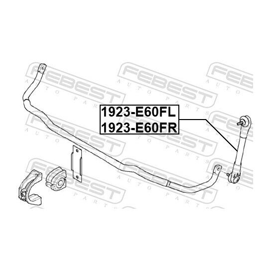 1923-E60FR - Rod/Strut, stabiliser 