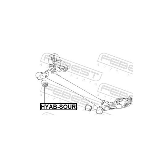 HYAB-SOUR - Mounting, axle beam 