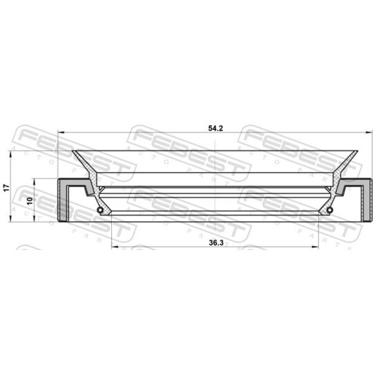 95HAY-38541017R - Shaft Seal, differential 