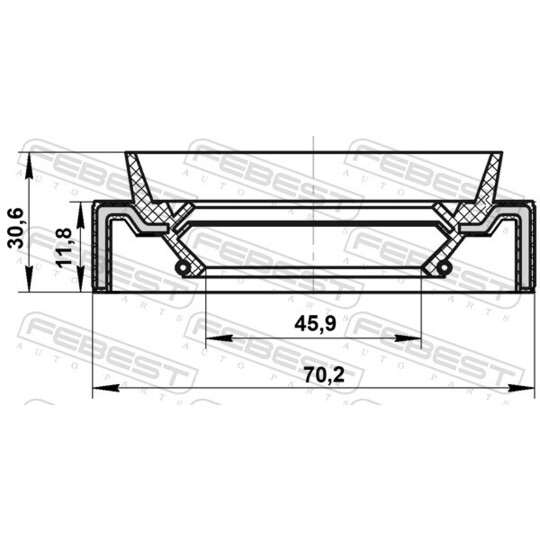 95JAS-47701232C - Shaft Seal, differential 