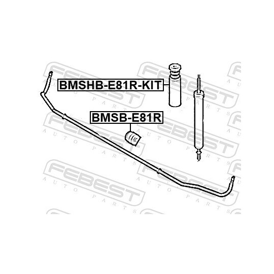 BMSHB-E81R-KIT - Dammskyddsats, stötdämpare 