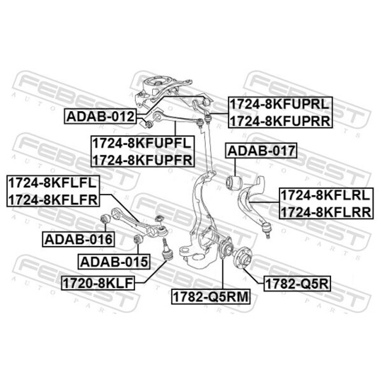 1724-8KFUPRR - Track Control Arm 