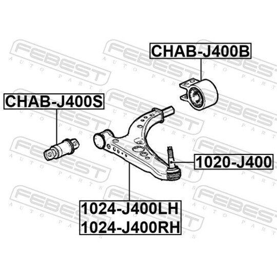 CHAB-J400S - Tukivarren hela 