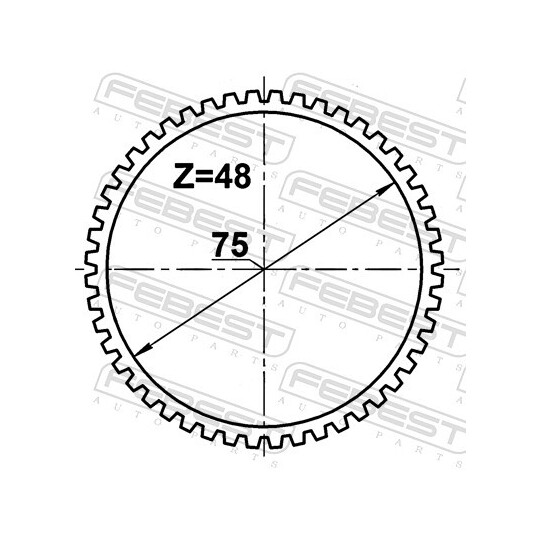 RABS-DUSTA48 - Sensor Ring, ABS 