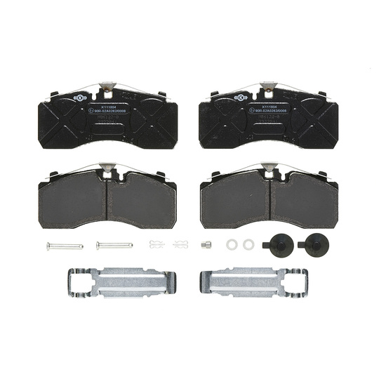 P A6 128S - Brake Pad Set, disc brake 