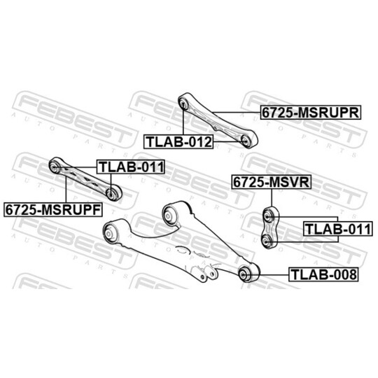 6725-MSVR - Track Control Arm 