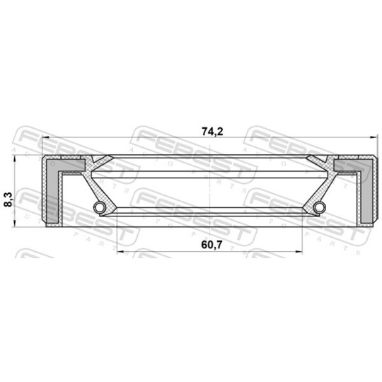 95GAY-62740813R - Seal, drive shaft 