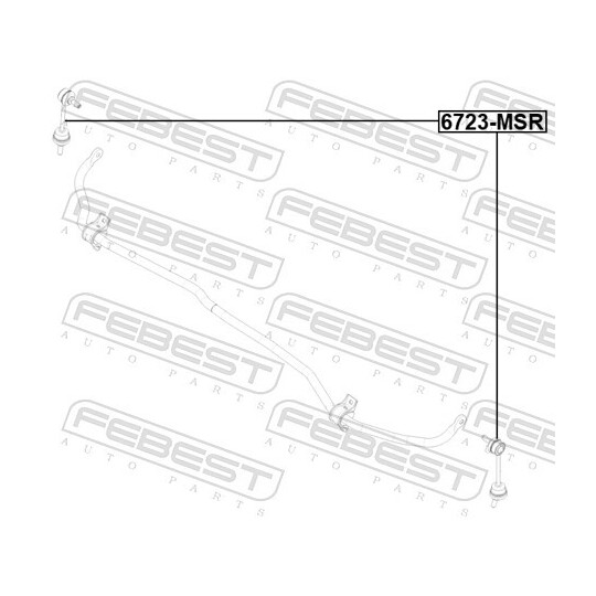 6723-MSR - Länk, krängningshämmare 