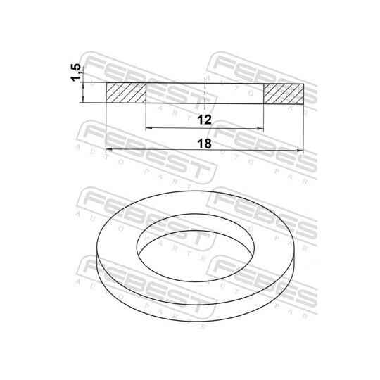 88430-121815A - Seal Ring, oil drain plug 