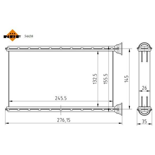 54438 - Heat Exchanger, interior heating 