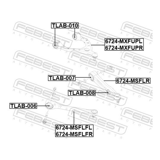 6724-MXFUPL - Track Control Arm 