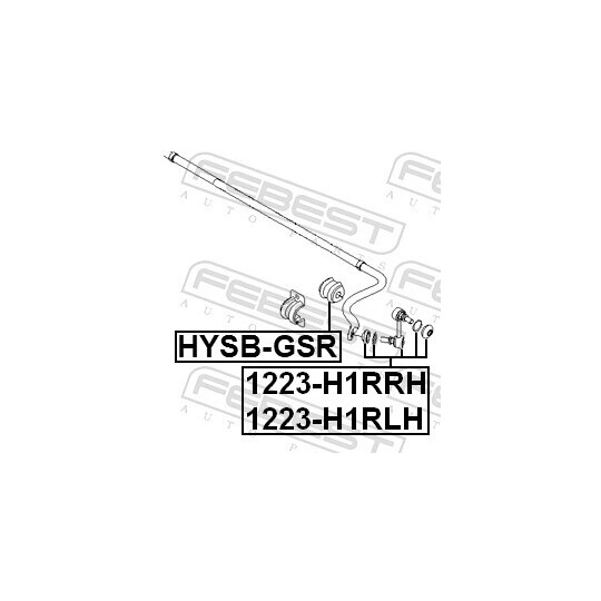 HYSB-GSR - Control Arm-/Trailing Arm Bush 