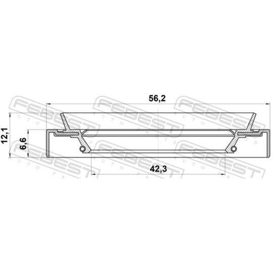 95HDS-44560712X - Seal, drive shaft 