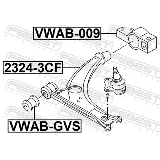 2324-3CF - Track Control Arm 