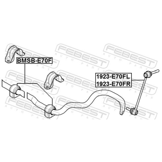 BMSB-E70F-KIT - Repair Kit, stabiliser bush 