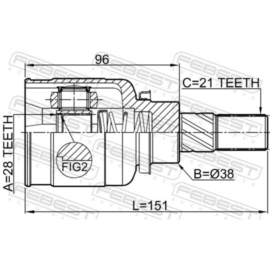 2411-DUSTR - Joint Kit, drive shaft 