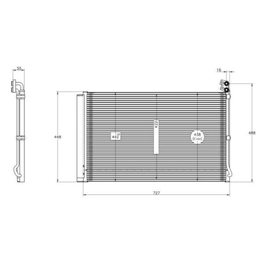 350608 - Condenser, air conditioning 