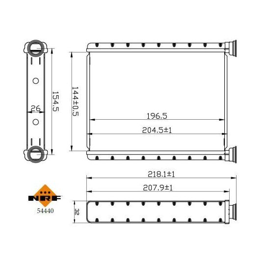 54440 - Heat Exchanger, interior heating 