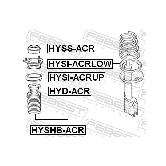 HYD-ACR - Rubber Buffer, suspension 