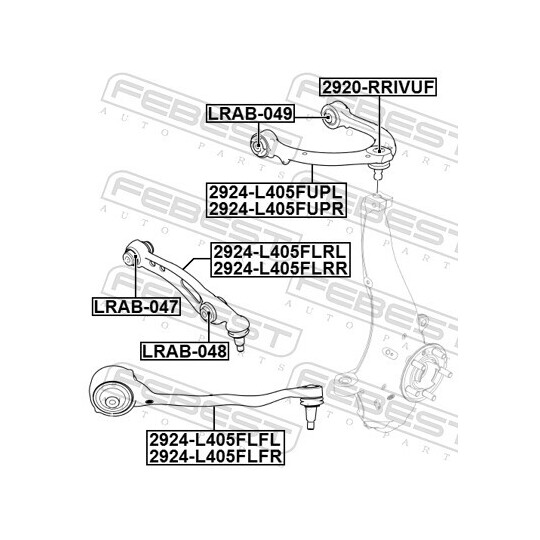 2924-L405FLFR - Track Control Arm 