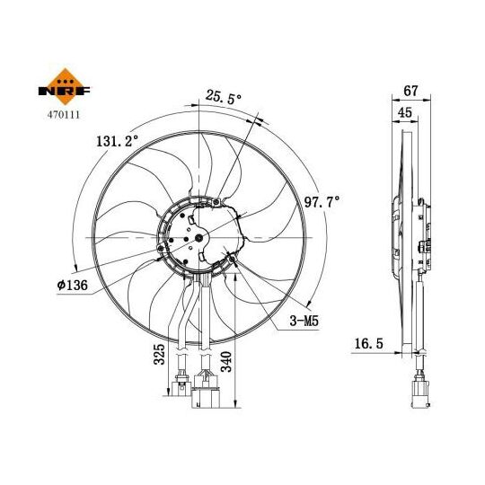 470111 - Fan, radiator 