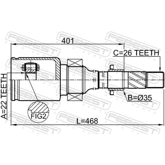 0511-BMATRH - Ledsats, drivaxel 