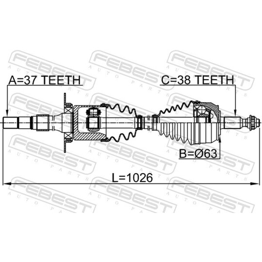 2314-7ERH - Vetoakseli 