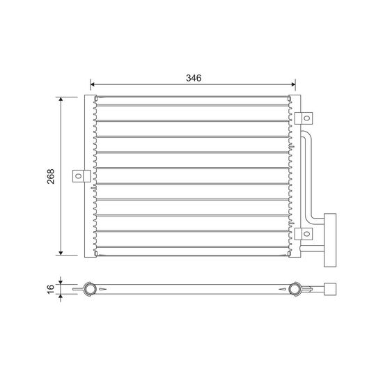 822701 - Lauhdutin, ilmastointilaite 