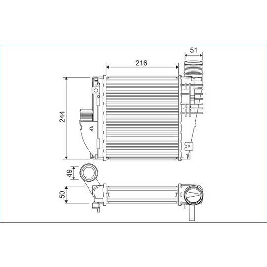 822927 - Intercooler, charger 