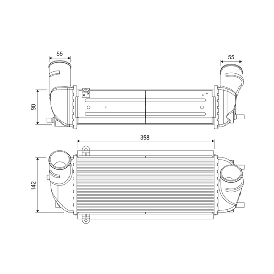 818688 - Intercooler, charger 