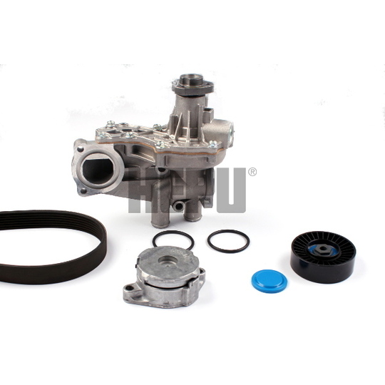 PK051311 - Water Pump + V-Ribbed Belt Set 