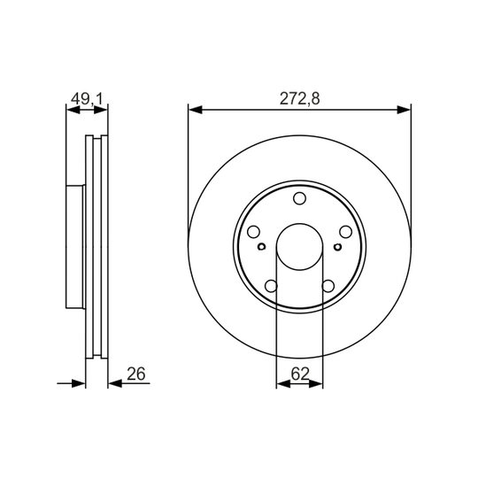 0 986 479 S16 - Brake Disc 