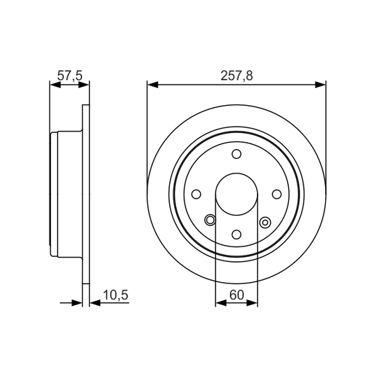 0 986 479 S08 - Brake Disc 