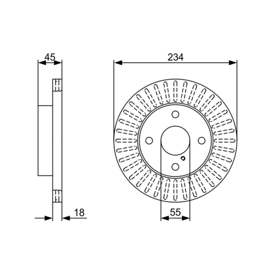 0 986 479 V65 - Brake Disc 