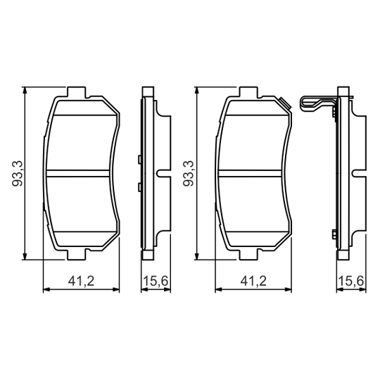 0 986 495 354 - Brake Pad Set, disc brake 