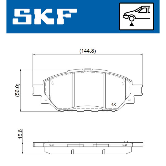 VKBP 80976 - Brake Pad Set, disc brake 