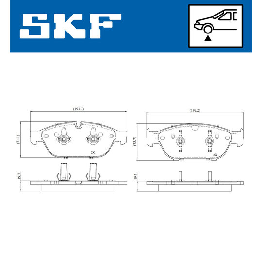 VKBP 80789 E - Brake Pad Set, disc brake 