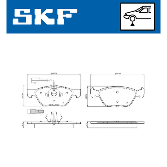 VKBP 80784 E - Brake Pad Set, disc brake 