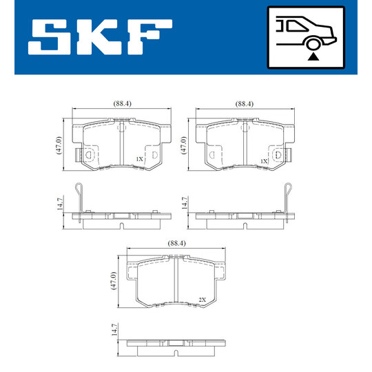 VKBP 91112 A - Brake Pad Set, disc brake 