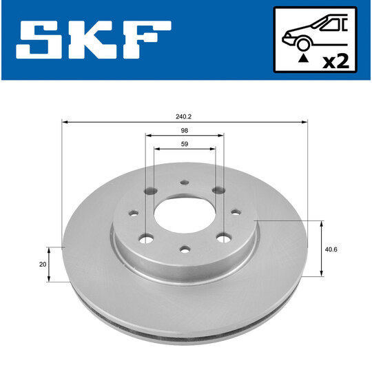 VKBD 80175 V2 - Brake Disc 