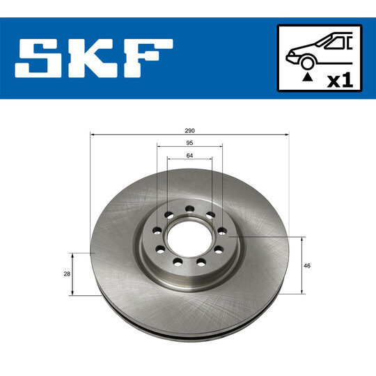 VKBD 80159 V1 - Brake Disc 