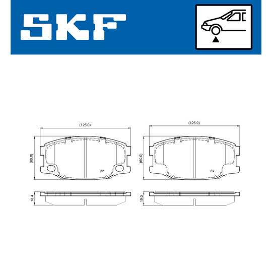 VKBP 80652 - Brake Pad Set, disc brake 